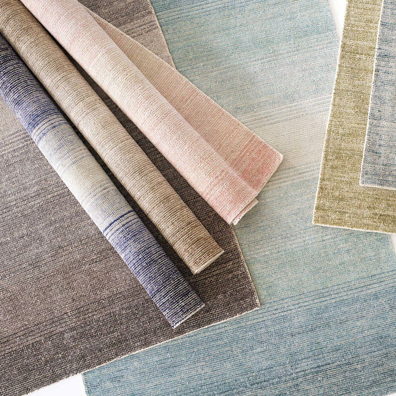 Sky Moon Handwoven Cotton/Viscose Rug, Rectangle 8'6" x 11'6"