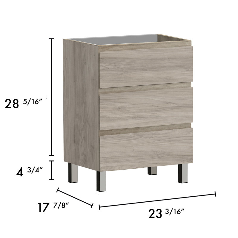 Costa 24'' Single Bathroom Vanity Base Only, Pine