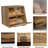 Jamilette Acacia Wood Double Layer Bread Box