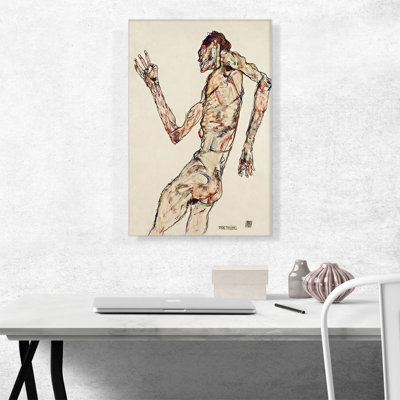 " The Dancer " by Egon Schiele Oil Painting