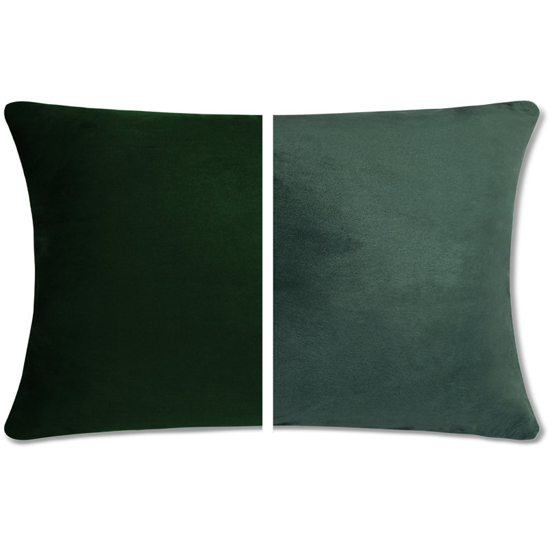 2 pièces luxueuses en duvet de qualité supérieure rectangulaire en duvet, Ramona - vert