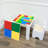 Teamson Kids Multi-Activity Table and Chair Set with Reversible Tabletop and Storage