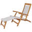 Narmada Outdoor Teak Chaise Lounge-595641220