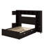 Grand lit en bois avec armoire tout-en-un, tablette et prises, lit gigogne simple TG-1243367204