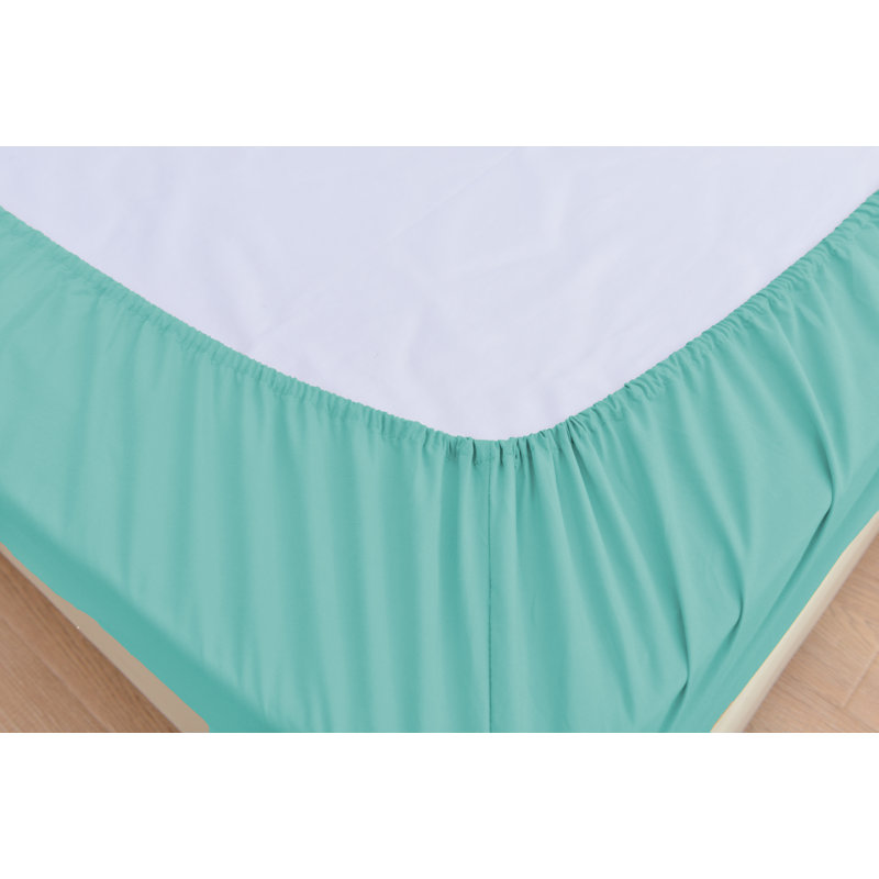 1800 Thread Count Rayon from Bamboo Sheet Set, Twin, Aqua