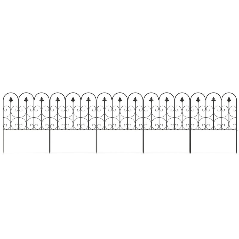 Thorne 83.00cm H x 307.00cm W Metal Fence Panels Included