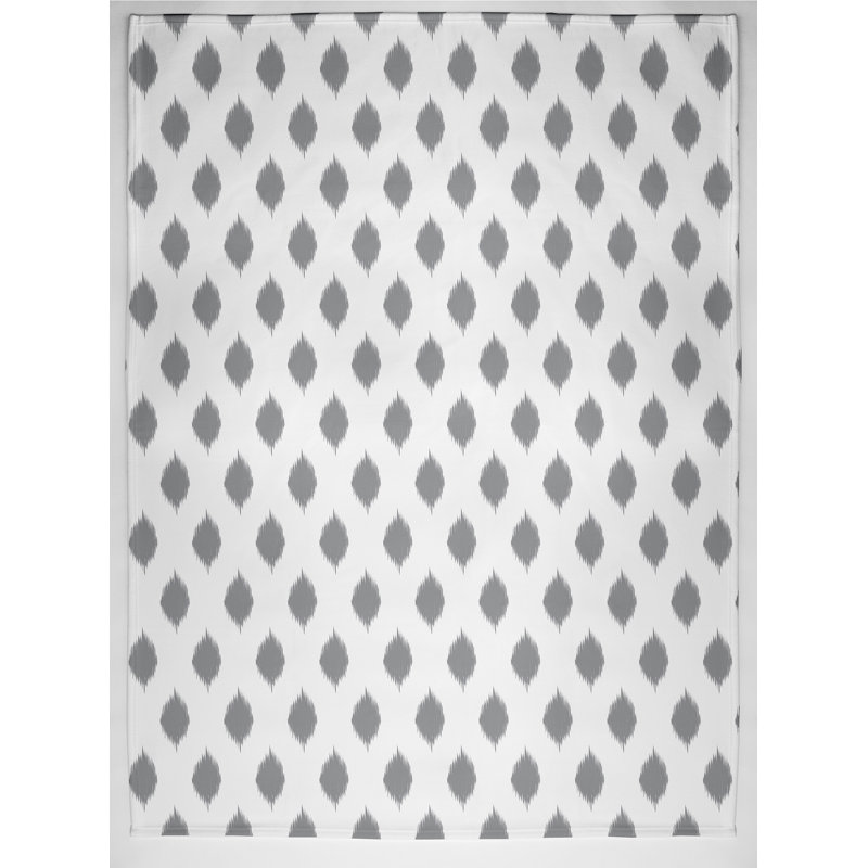 Jeté, L 50 po x l 60 po x P 0,5 po, Gris classique