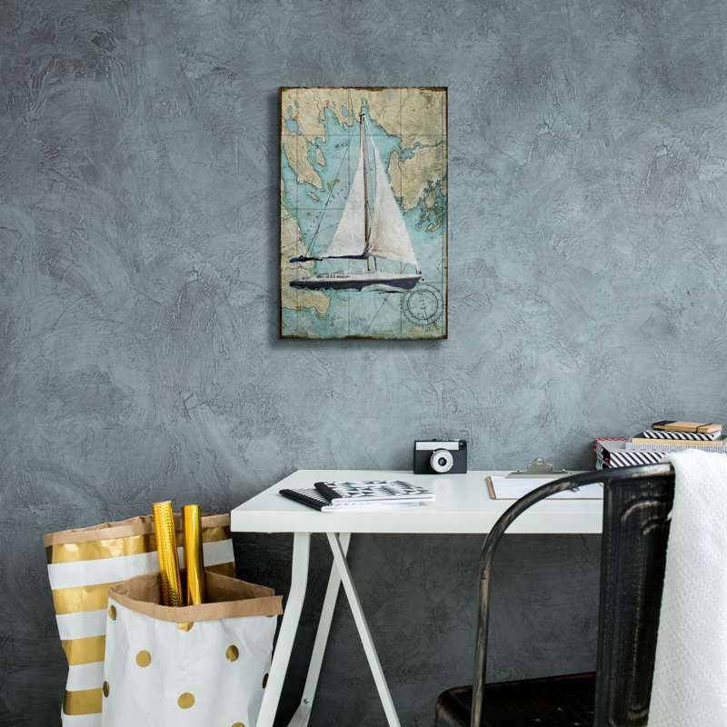 Epic Graffiti 'Maritime Sail'  by Art Licencing Studio Canvas Wall Art, 12" x 18", H 18 po x l 12 po x P 0,75 po