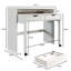 Bureau extensible minimaliste avec tiroirs Hundo-277831791