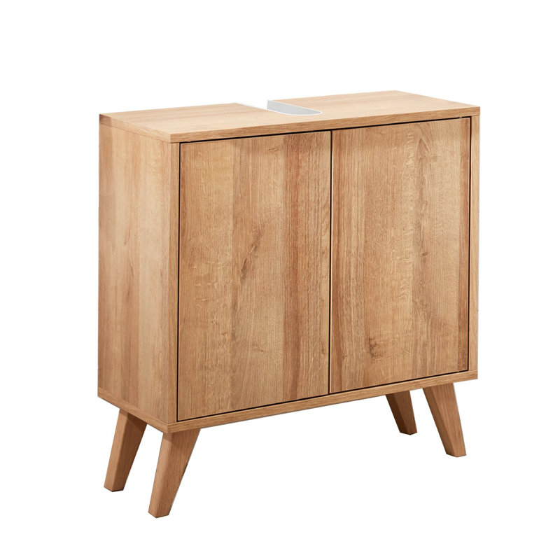Finn 60Cm W x 65Cm H x 30.5Cm D Under Sink Cabinet, Knotty Oak