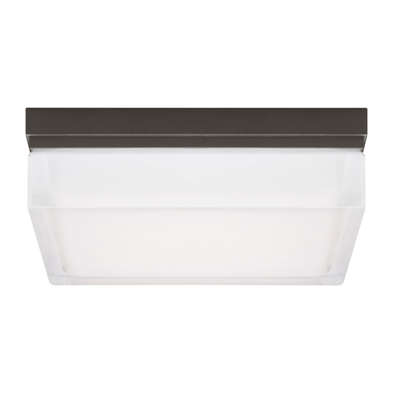 Boxie LED Flush Mount, Antique Bronze, 2700K