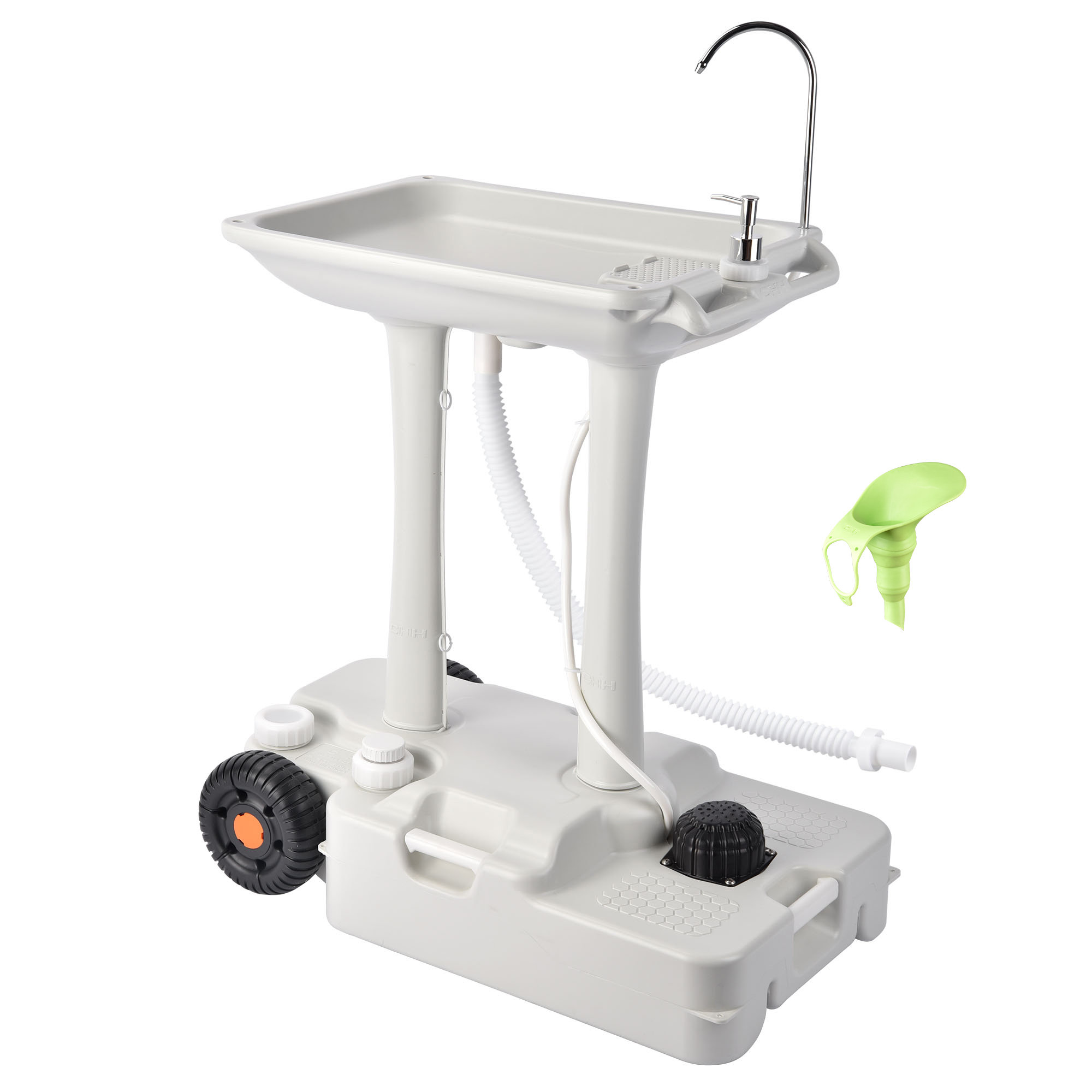 Yescom 17L Portable Camping Sink Hand Wash Stand with Tank Hand Washing Station Outdoor