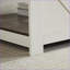 Noyer de ferme & amp; Table basse ivoire pour le salon, 2 niveaux, peu encombrante, facile à nettoyer
