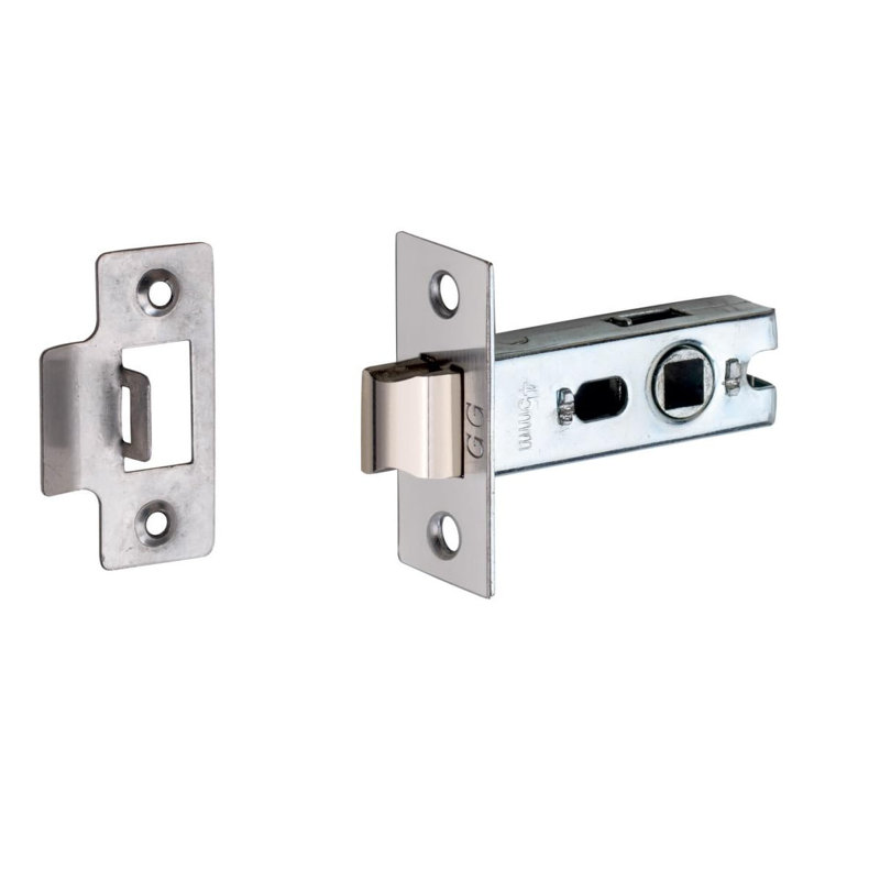 Bolt Through Tubular Latch in Chrome Finish - 64mm Body