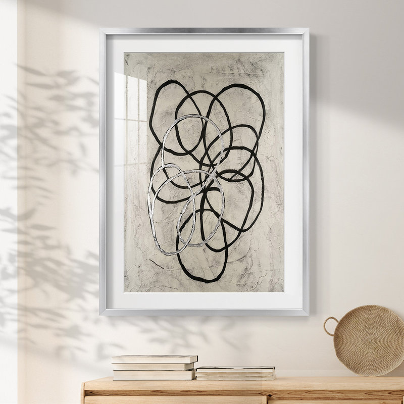 Disengage I -Framed Print, 28.5" H x 20.5" W, Silver
