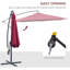 295cm Tilt Parasol