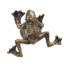 Lily Pads frog knob in finish Antique Brass