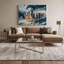 Chiens, art mural sur toile gris-2076979317