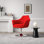 Fauteuil pivotant en métal Kinsey