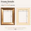 Cadres photo flottants en toile, or antique-1873134604