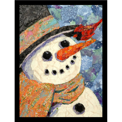«Snowman» par Demetra Turner, reproduction d'art encadrée