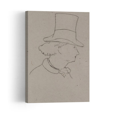 Portrait de Baudelaire, 1862 - Estampe d'art mural abstraite et contemporaine