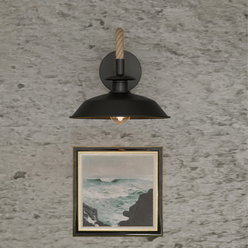 Mairead Candle Wall Light, Yes, Black Gold Inner