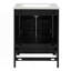 Meuble-lavabo de salle de bain avec lavabo encastré intégré, armoire de rangement avec portes à fermeture en douceur-450029548