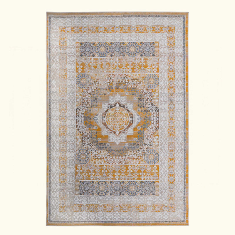 Medallion Non-Shedding Living Room Bedroom Dining Home Office Stylish And Stain Resistant Area Rug, Rectangle 7'9" x 10'