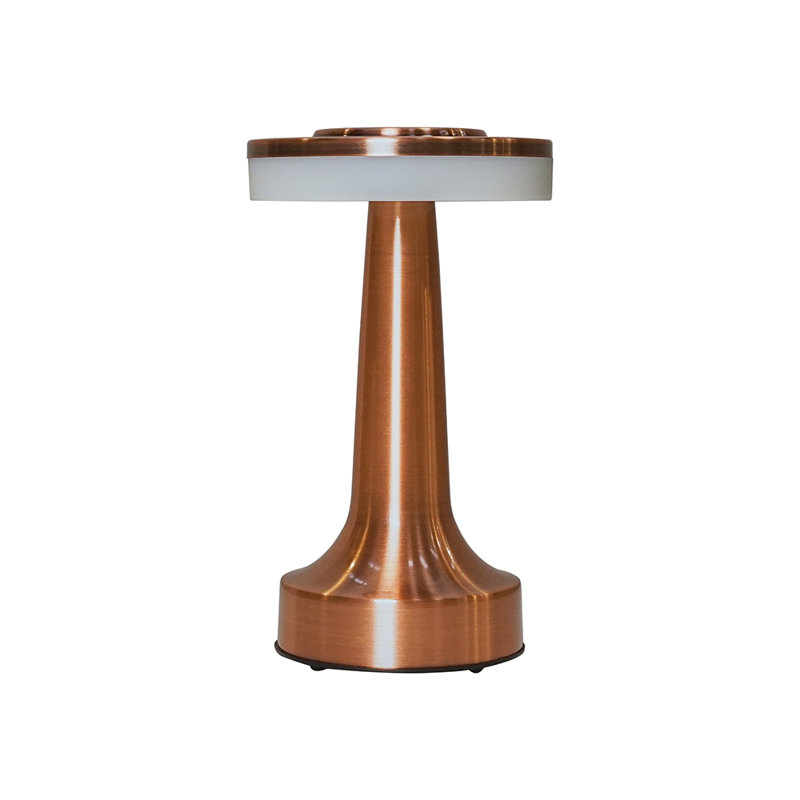Rossa 19.5cm Battery Powered Integrated LED Outdoor Table Lamp, Copper