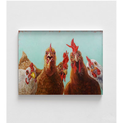 Poulet pour le dîner, Lucia Heffernan, idée de cadeau d'anniversaire de poulet frit en équipe, affiche d'art de poulet
