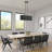 Weavington 3 Light Black Medium Linear Chandelier-121436235-121436237