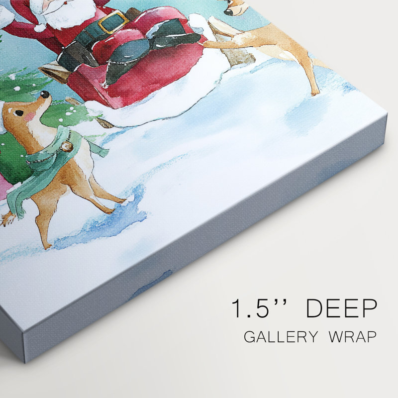 Art des Fêtes de Noël - Toile tendue avec châssis DCCLIV, H 18 po x l 12 po