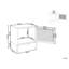 Kirran 45cm W Steel Bedside Table