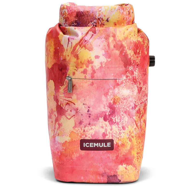 IceMule Coolers 9.5 Quarts Backpack Cooler, Pink/Yellow