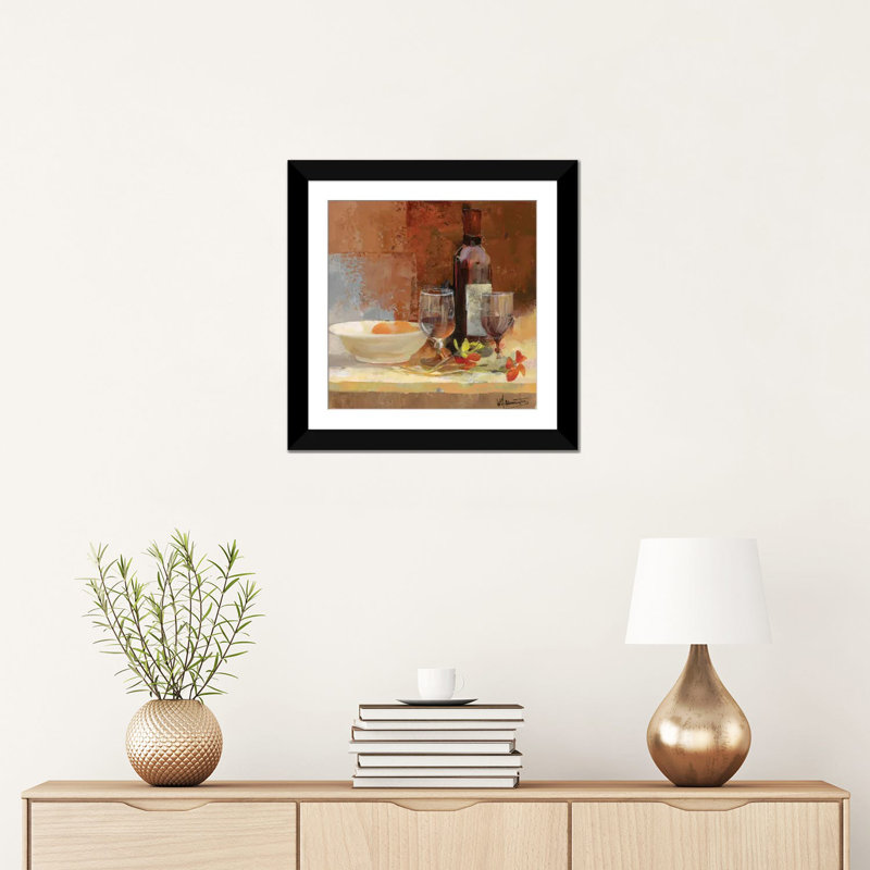 « a good gout i », impression sur toile, H 16 po x l 16 po x P 1 po, Papier d'art encadré noir, Blanc
