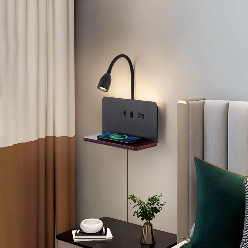 LED Plug-in Spotlight, Black