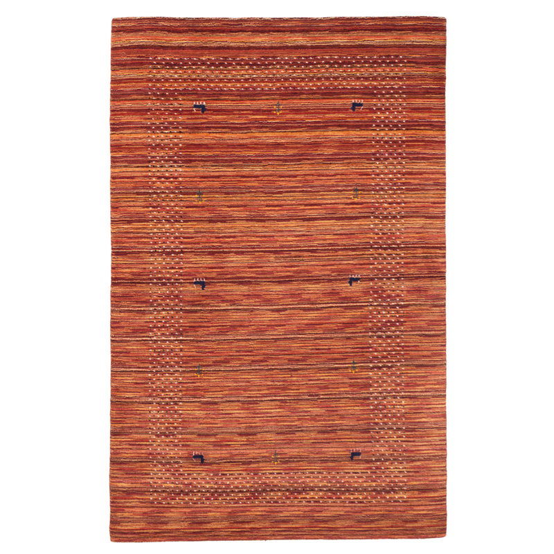 Tapis cuivre Kashkuli Gabbeh 4 pi 11 po x 7 pi 11 po
