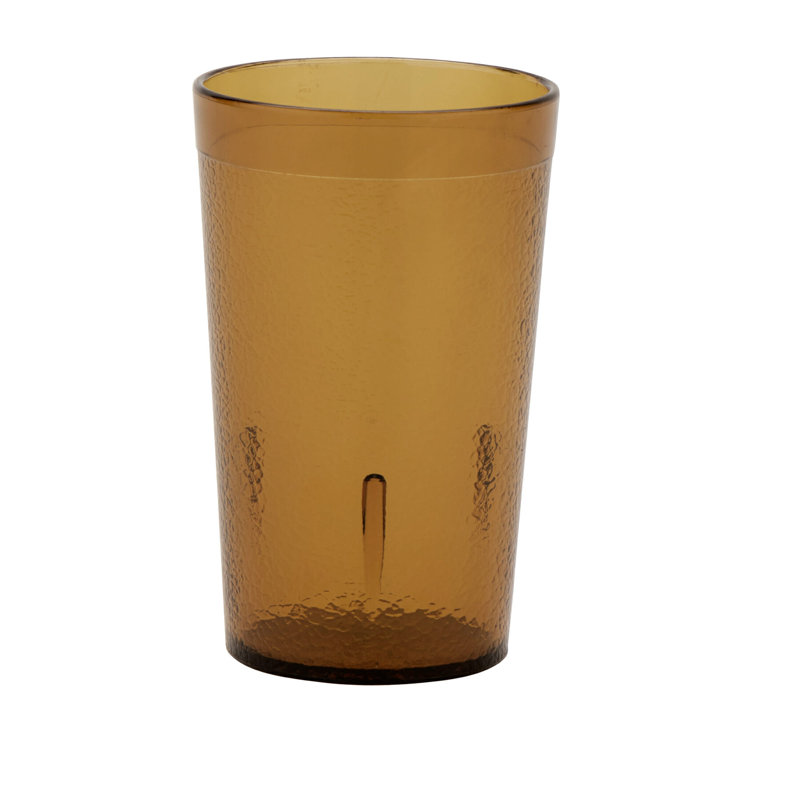 Gobelets de restaurant en plastique robustes, Ambre, Verre