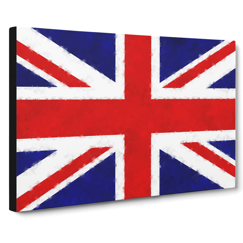 Union Jack British Flag Vol.1 - Wrapped Canvas Print, 35cm H x 50cm W x 3cm D
