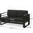 Dark Gray Aluminium Bay Mp1 Backyard - Design, 55.54 In. Depth, 27.7 Width, 25.48 Height Ideal For Backyards, D X W H, 41.45 Lb