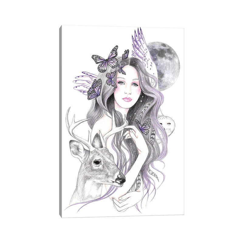 Soul Moon by Andrea Hrnjak - Wrapped Canvas Print, 66.04cm H x 45.72cm W x 1.905cm D