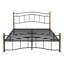 Cadre de lit grand format en métal avec tête et pied de lit ondulés, lit plateforme contemporain en fer pour la chambre à coucher, noir et or-1773866492-1773866491