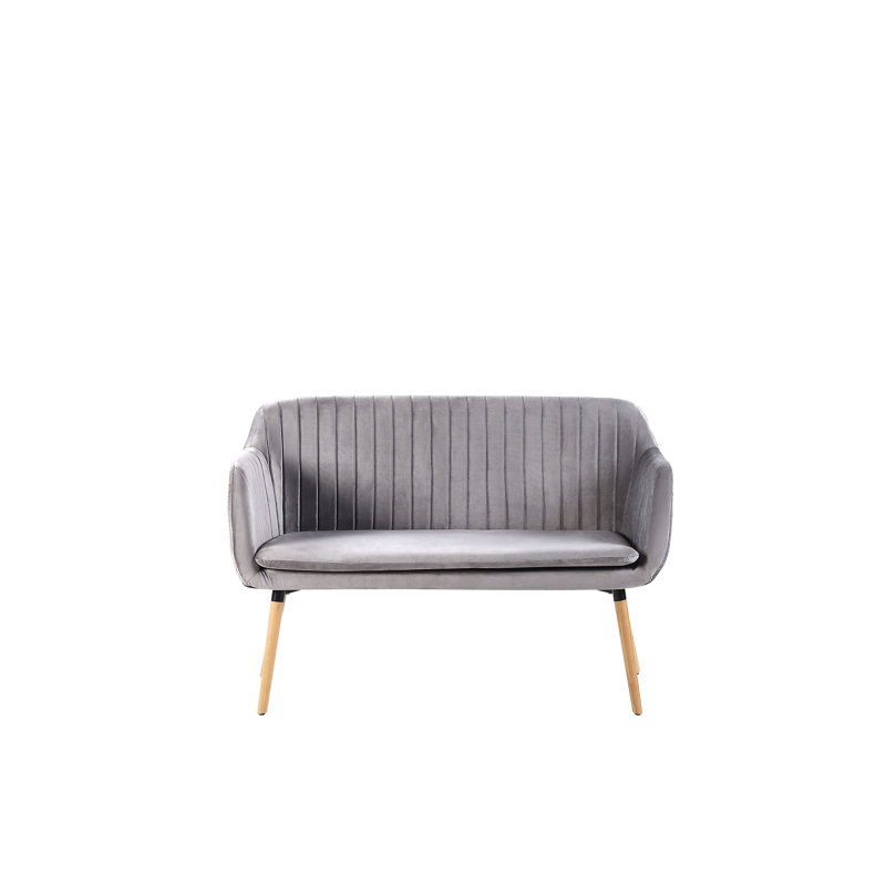 Mireille Velvet Sofa, Grey