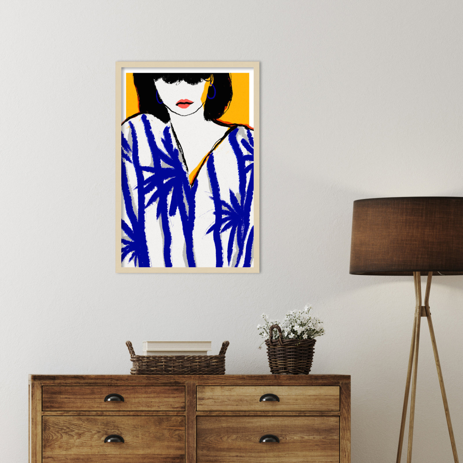 Galya "Summer Memories" Print by Treechild, Brown, 33" H x 23" W