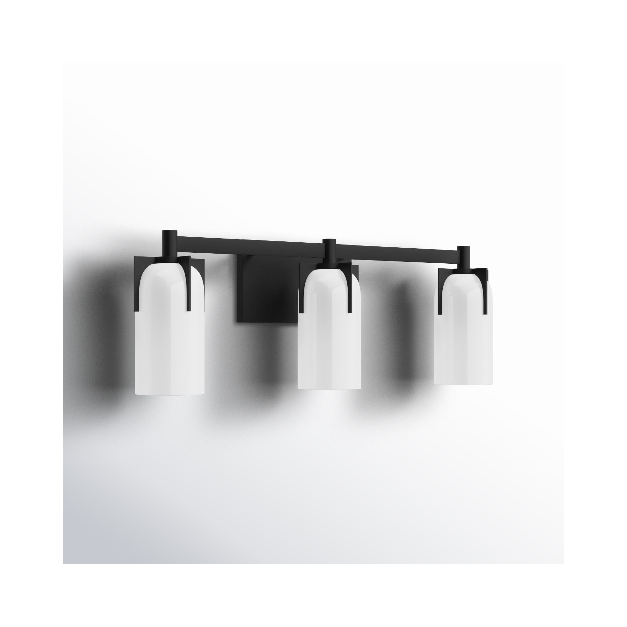 Irela 3 - Light Vanity Light, 8.5" H x 24" W x 24" D, 3 Lights, Black