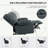 Massage Chair Recliner Sofa with Heating and Cup Holder-2085600679