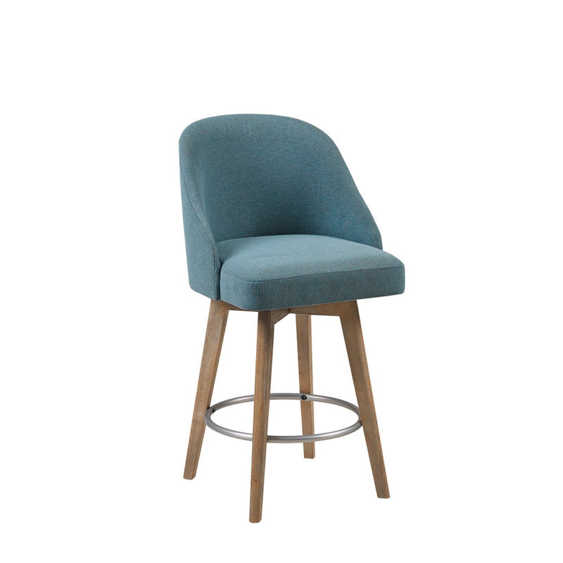 Tabouret de comptoir avec siège pivotant, Bleu