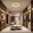 Deontee Modern Dimmable LED Flush Mount Ceiling Light with Remote Control-112577111-99207312