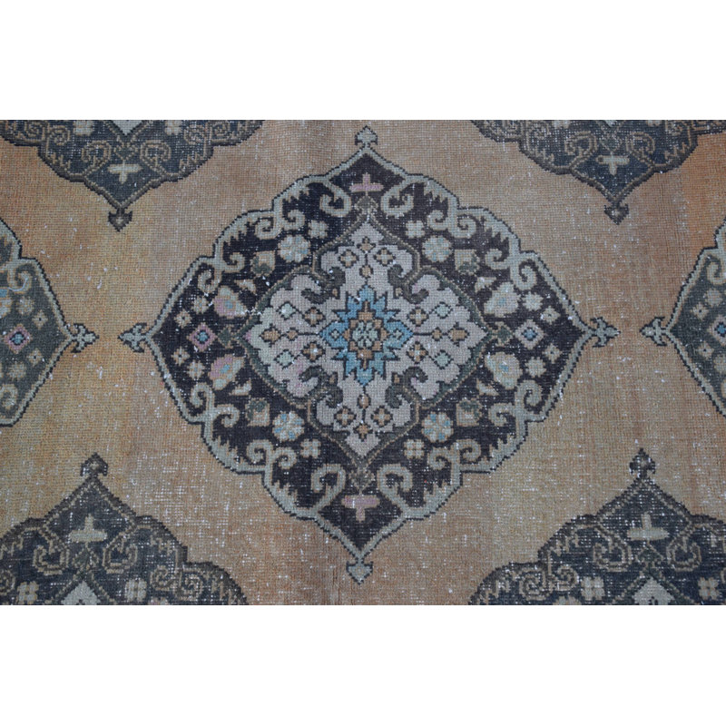 Tapis de couloir traditionnel de style Oushak traditionnel Anatolien idéal pour le salon et le couloir décor bohémien